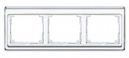 Jung SL 500 Белый Рамка 3-постовая горизонтальная