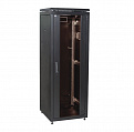 ITK Шкаф сетевой 19" LINEA N 18U 600х600мм стеклянная передняя дверь черный