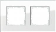 Gira Esprit Белое стекло Рамка 2-ая
