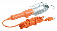 IEK УП-1P Светильник переносной под лампу накаливания 60W, E27, шнур 10м, IP20 / оранжевый
