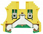 Weidmuller Клеммник заземления WPE 2.5 винт 2,5 мм.кв желто-зеленый