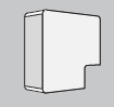 DKC In-Liner Угол плоский для TMU/TMC APM 22x10 Белый