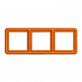 Jung CD 500 Оранжевый Рамка 3-постовая