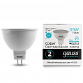 Gauss Elemrntary Лампа светодиодная GU5,3 180-240В 3,5Вт 4100К