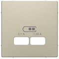 Merten D-Life Сахара Центральная накладка для USB механизма 2,1A SD