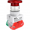 DEKraft ВK-22 Выключатель кнопочный грибовидный AE 22мм с фиксацией красная 220В 1НО+1НЗ