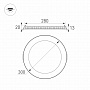 Arlight Панель тонкая круглая DL-300M-25Вт 6000К 1660-1780Lm Белый