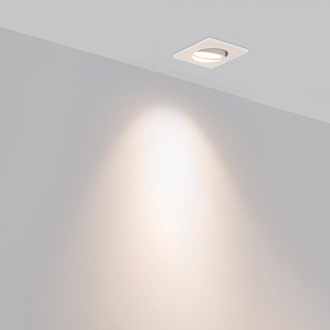 Arlight Светильник светодиодный квадратный мебельный LTM-S60x60WH 3Вт 2700-3000К 140-160Lm Белый