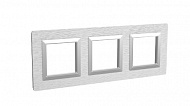 DKC Рамка из алюминия, "Avanti", серая, 6 модулей