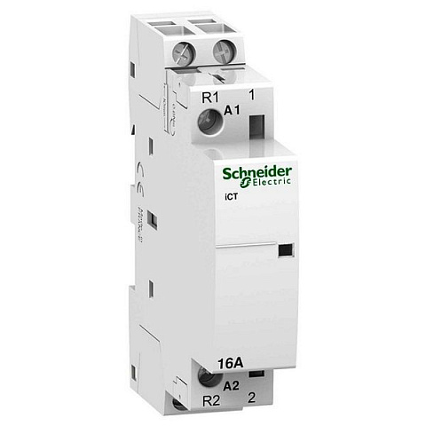 Schneider Electric Acti 9 iCT Контактор модульный 16A 24V 50Гц 1НО+1НЗ