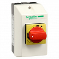 Schneider Electric Корпус для автоматического выключателя с магнитным расцепителем пустой GV2L красная рукоятка