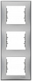 Schneider Electric Sedna Алюминий Рамка 3-постовая вертикальная