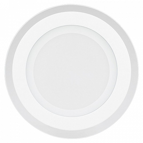 Arlight Панель стеклянная круглая LT-R160WH 12Вт 5500-6000К 930Lm Белый