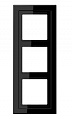 Jung LS-design Черный (дуропласт) Рамка 3-постовая