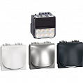 Bticino LivingLight Точечный светильник для лестницы LED. 230В 2,2 Вт 70Лм 2 модуля. В комплекте лицевые панели цветов Белый, Алюминий, Антрацит