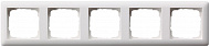 Gira Standard 55 Белый матовый Рамка 5-ая
