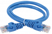ITK Коммутационный шнур (патч-корд), кат.5Е UTP, 0,5м, синий