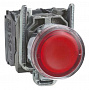 Schneider Electric Кнопка 22мм красная возвратная с подсветкой 24В