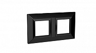 DKC Рамка из металла, "Avanti", черная, 4 модуля