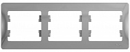 Рамка Schneider Electric Glossa Алюминий 3-постовая горизонтальная