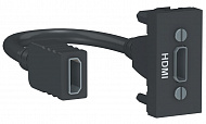 Schneider Electric Unica New Modular Антрацит Розетка HDMI 1 модуль