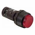 ABB Кнопка с подсветкой CP3-13R-10 красная 220В AC/DC с выступающей клавишей без фиксации 1НО 