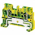 Schneider Electric Linergy TR Колодка клеммная проходная с пружинными зажимами 1P - 1x1 2.5мм / желто-зеленый