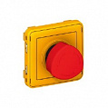 Legrand Plexo Желтый/Красный Кнопка экстренного отключения с фиксацией НО+НЗ-контакт 3A IP55