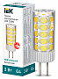 Лампа светодиодная капсульная IEK CORN 3Вт 12В 4000К керамика G4