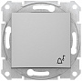 Schneider Electric Sedna Алюминий Выключатель 1-клавишный кнопочный с символом "Звонок" 10A