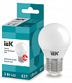 Лампа светодиодная шарообразная IEK G45 3Вт 230В 4000К E27