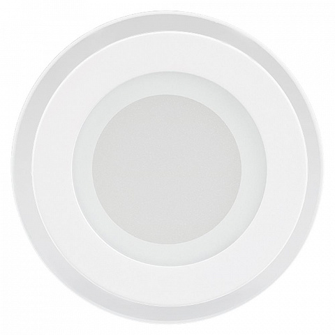 Arlight Панель стеклянная круглая LT-R96ВтH 6Вт 2700-3000К 430Lm Белый