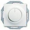 Светорегулятор поворотный 60-600 Вт. для ламп накаливания и галог.220В, белый глянцевый ABB Impuls