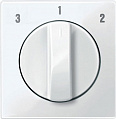 Merten System M Белый глянец Накладка выключателя вентилятора (3-1-2)
