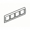 Рамка 4-постовая, для горизонтального/вертикального монтажа Schneider Electric Unica