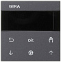 Gira System 3000 Антрацит Накладка управления жалюзи с дисплеем
