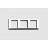 Рамка 3-постовая, для горизонтального/вертикального монтажа, белый глянцевый Jung A 500