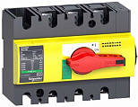 Schneder Electrc Compact NS100 Выключатель-разъединитель модульный на Din-рейку 3P 100 A с красной рукояткой
