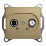 Розетка TV-SAT Schneider Electric Glossa Титан  проходная 4dB