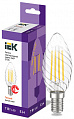 Лампа светодиодная свеча IEK CT35 витая 7Вт 230В 3000К E14 серия 360°