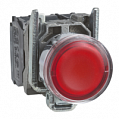Schneider Electric Кнопка 22мм с возвратом с подсветкой 230В 1НО+1НЗ красная