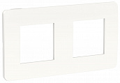 Schneider Electric Unica New Studio Color Белый/Белый Рамка 2-постовая