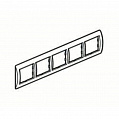 Рамка 5-постовая, для горизонтального/вертикального монтажа Schneider Electric Unica