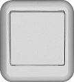 Wessen Прима Белый Выключатель 1-клавишный 6A изолир.плата накладной в сборе (DIY)