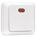 EKF PROxima Рим Белый Выключатель 1-клавишный с индикатором 10A