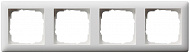 Gira Standard 55 Белый матовый Рамка 4-ая