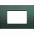 Bticino Living Light Зеленый шелк Рамка прямоугольная, 3 мод