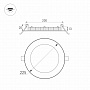 Arlight Панель тонкая круглая DL-225M-21Вт 4000К 1680Lm Белый