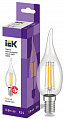 Лампа светодиодная свеча на ветру IEK CВ35 5Вт 230В 3000К E14 серия 360°