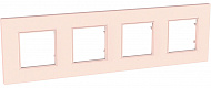 Schneider Electric Unica Quadro Pearl Розовый жемчуг Рамка 4-ая